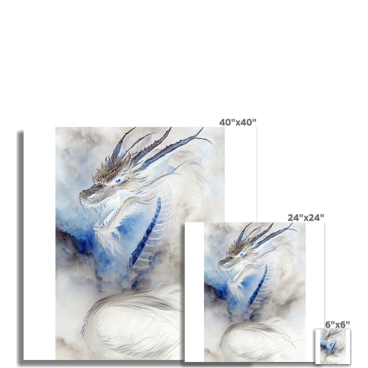 Blue Dragon Wall Art Poster