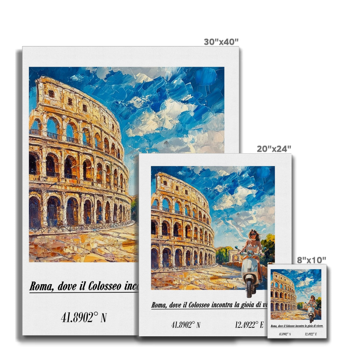 Roma, dove il Colosseo incontra la gioia di vivere Leinwand