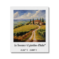 Impresión artística de La Toscana y el Jardín de Italia