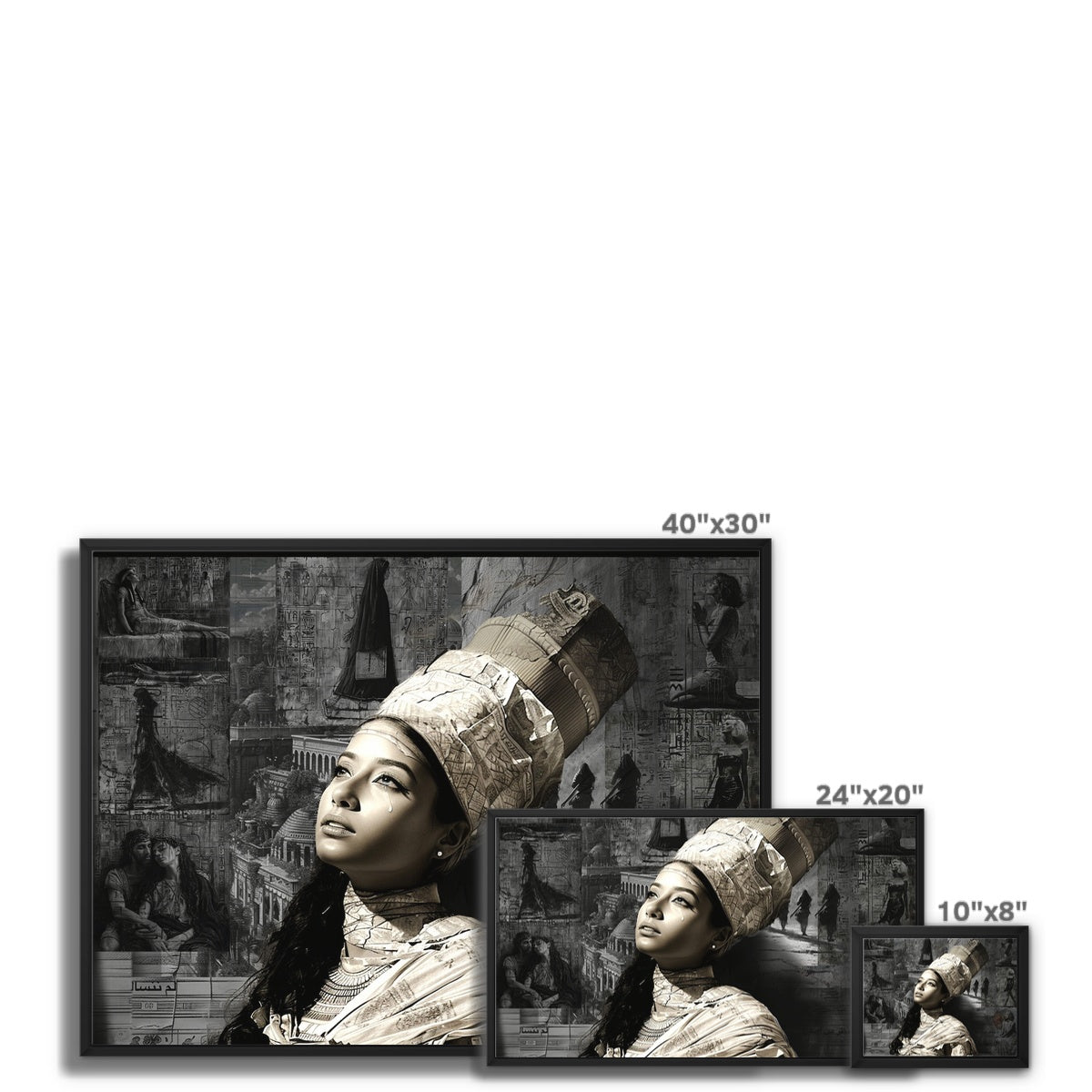 Les femmes que vous n'avez jamais vues, mais toujours vues Framed Canvas