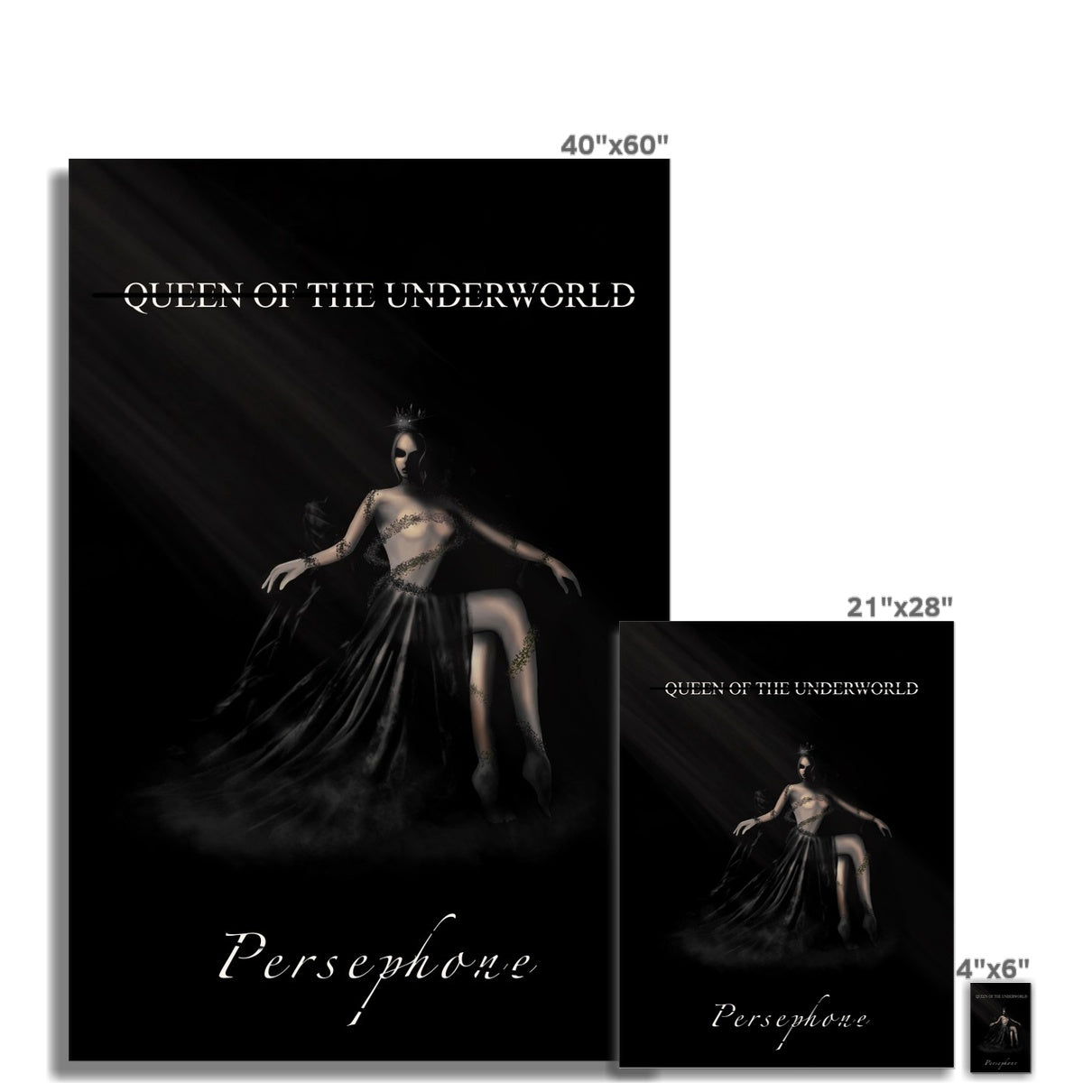 Persephone Queen of the Underworld Wall Art Poster