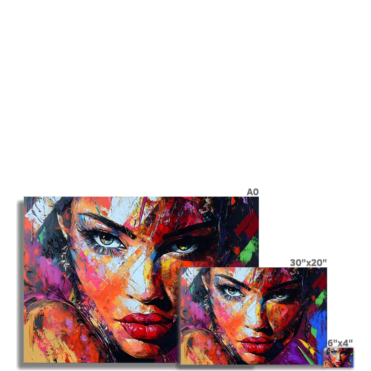 Eyes of Fire in Acrylic Rolled Canvas