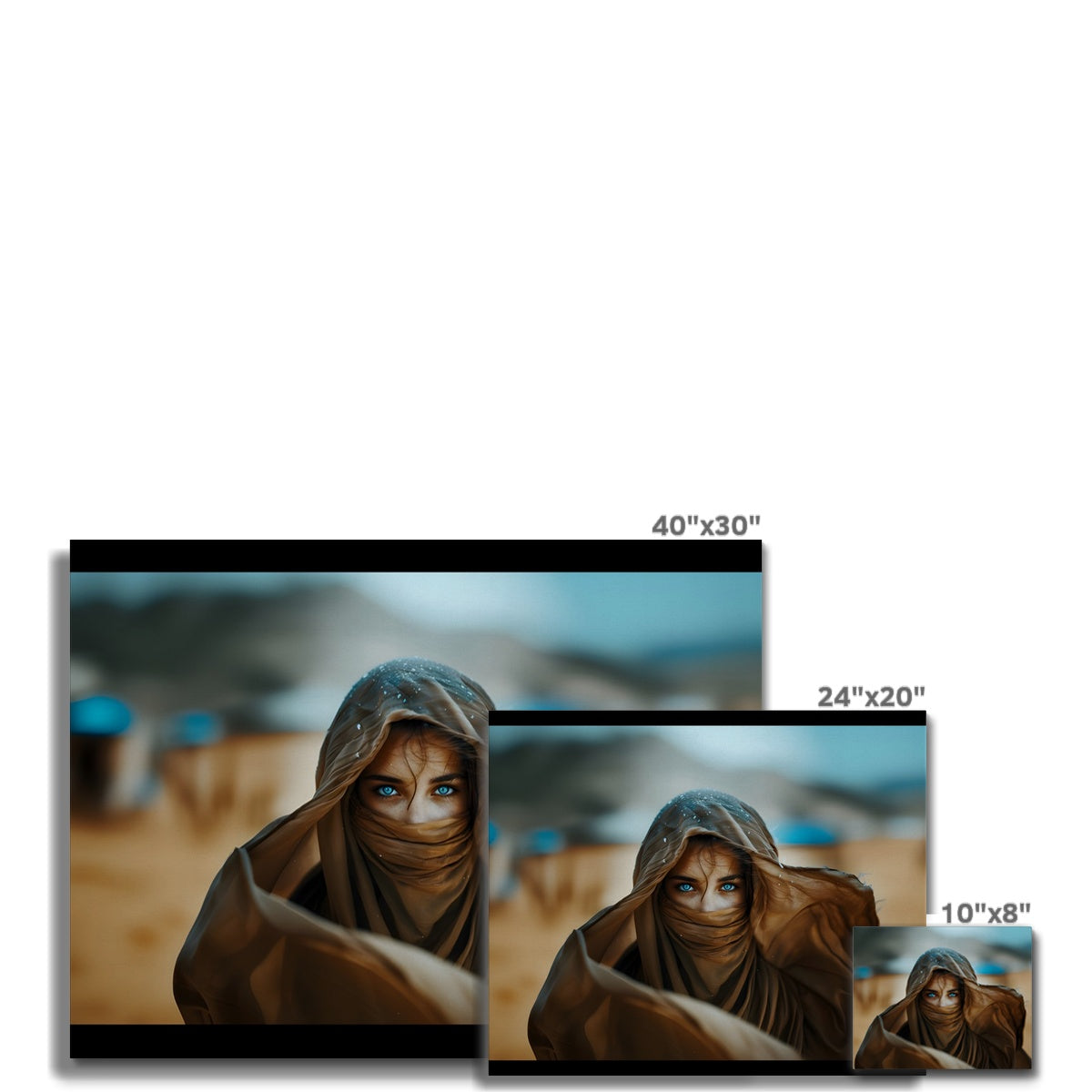 Augen der Wüste, Gedanken des Meeres Leinwand