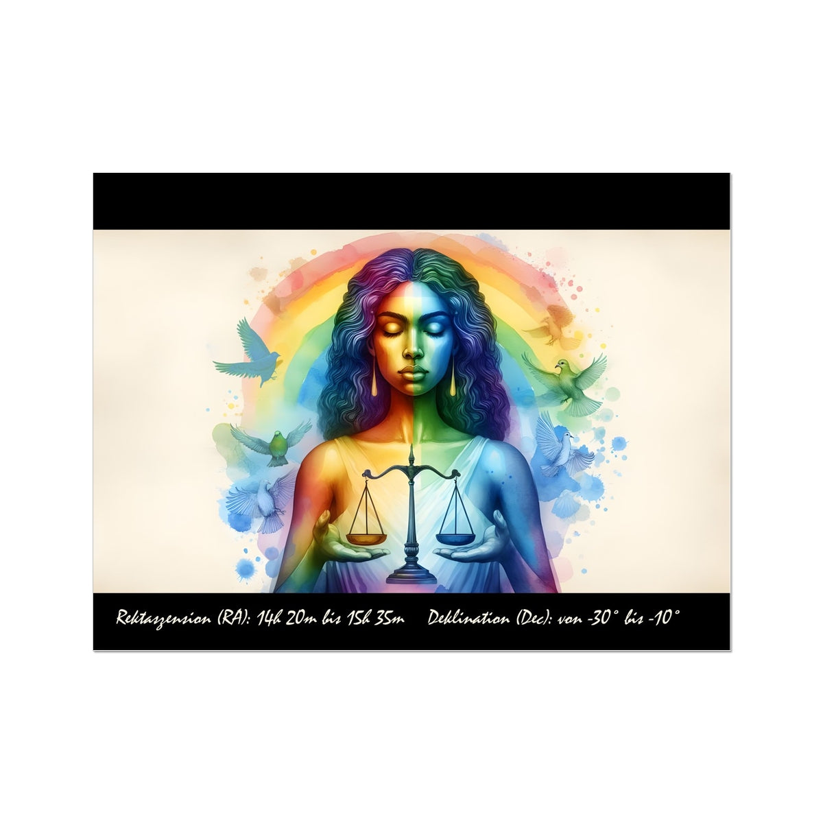 Waage – Balance des Lichts Wall Art Poster