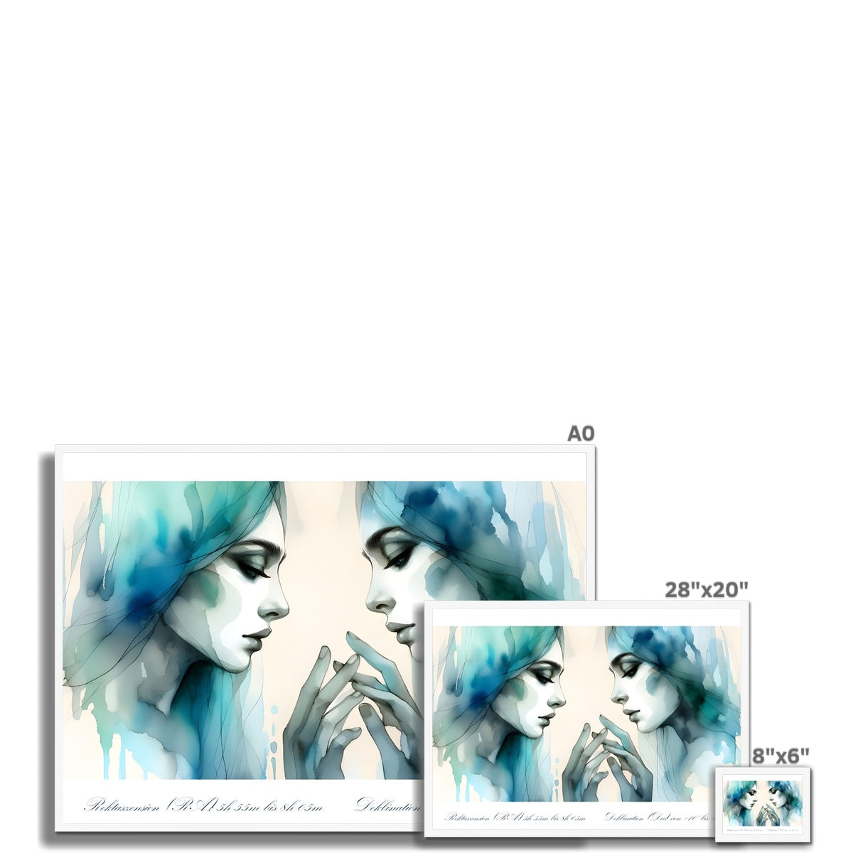 Gemini - Mirror of Duality framed print