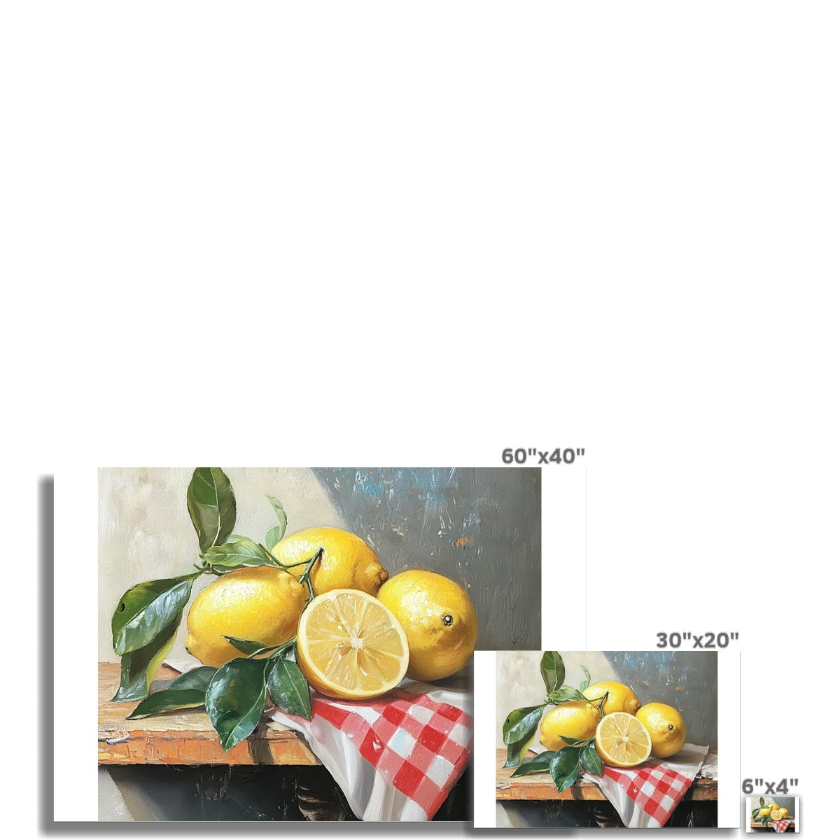 Splendore di Limoni Mediterranei (Mediterrane Zitronenpracht) Fine Art Print