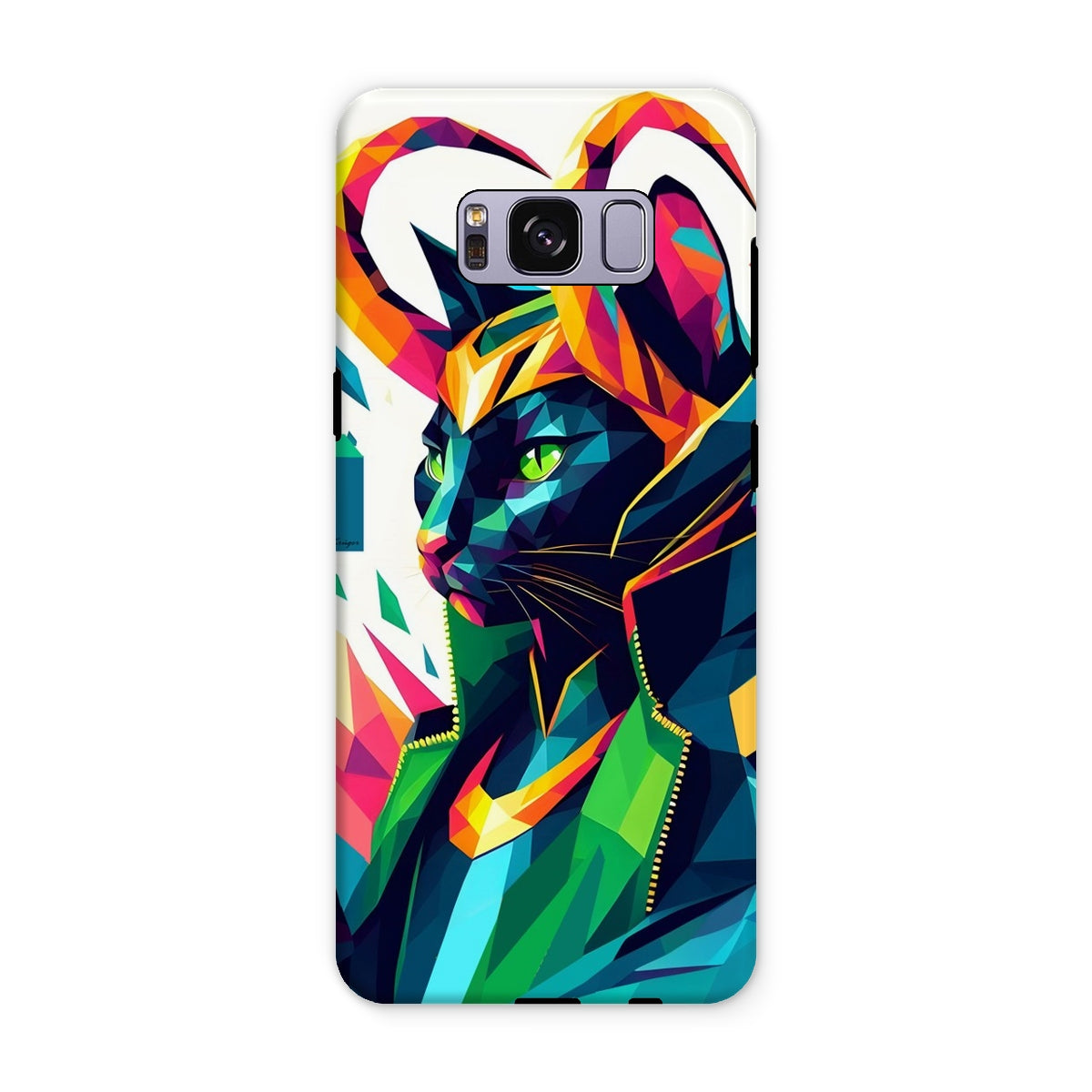 Funda resistente para teléfono inteligente con diseño de Loki Fanart