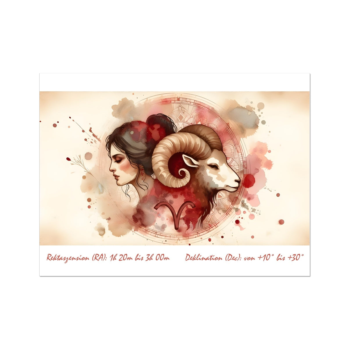 Widder – Flammen des Aufbruchs Wall Art Poster