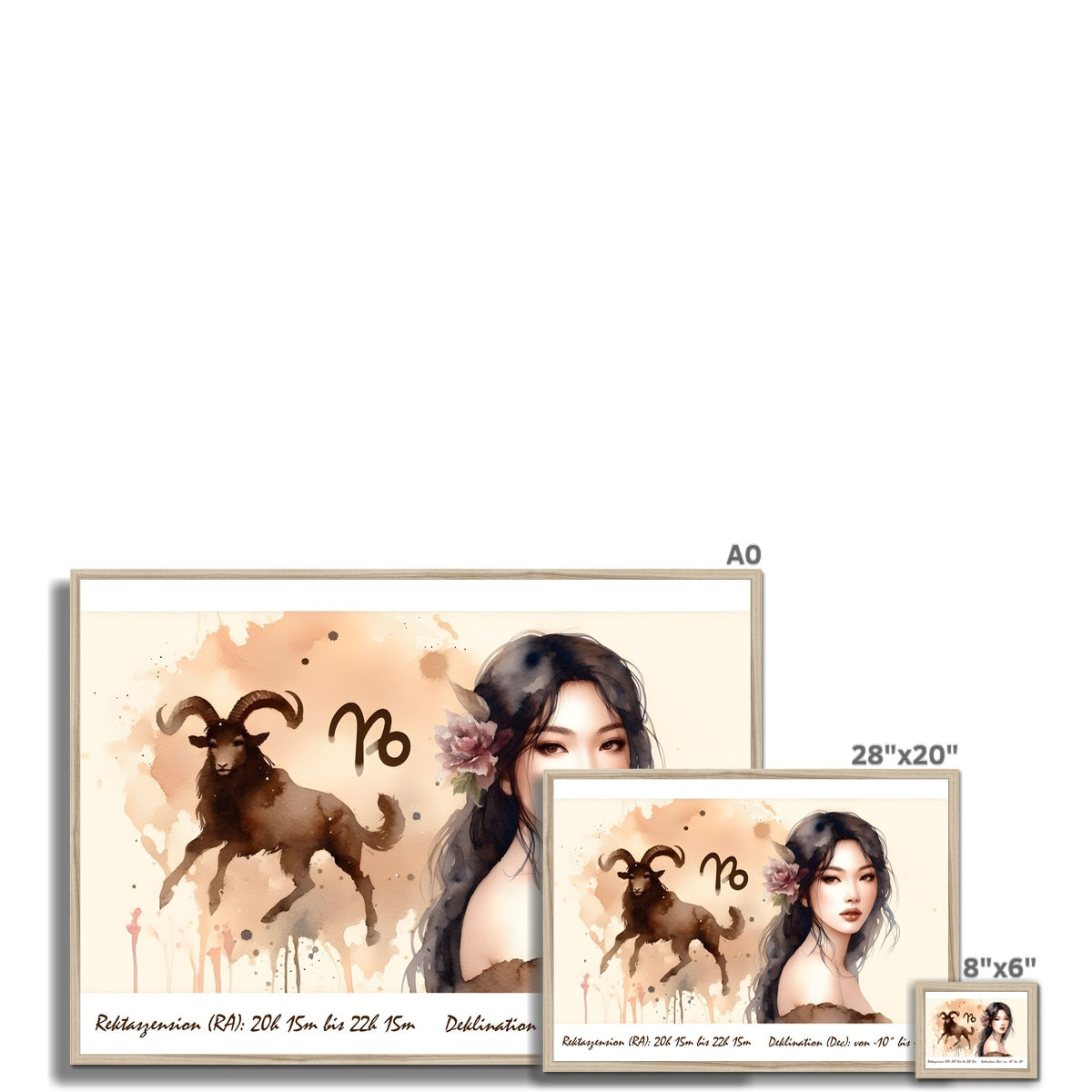 Steinbock – Gipfel der Beständigkeit gerahmter Druck