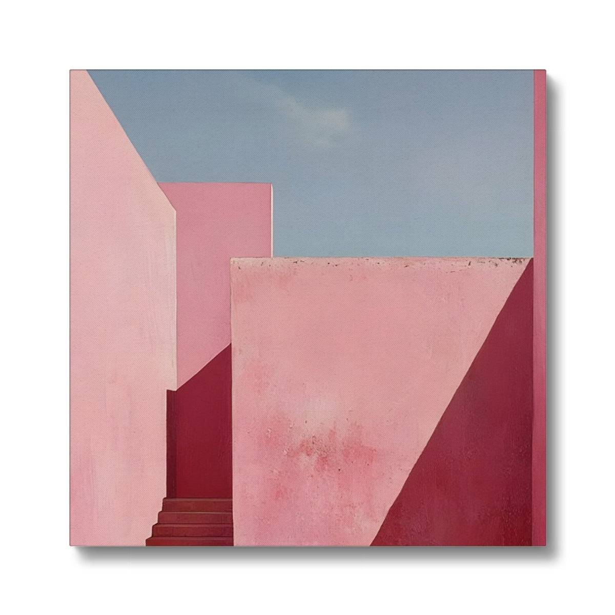 Il mistero oltre le mura rosa Eco Canvas