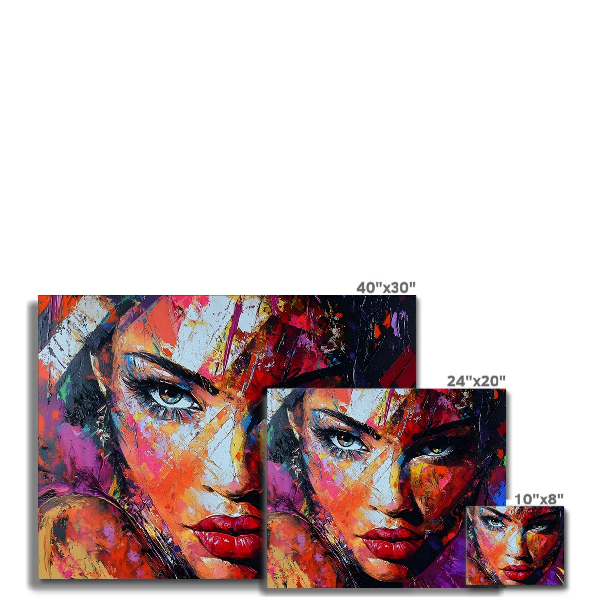 Eyes of Fire in Acrylic Canvas