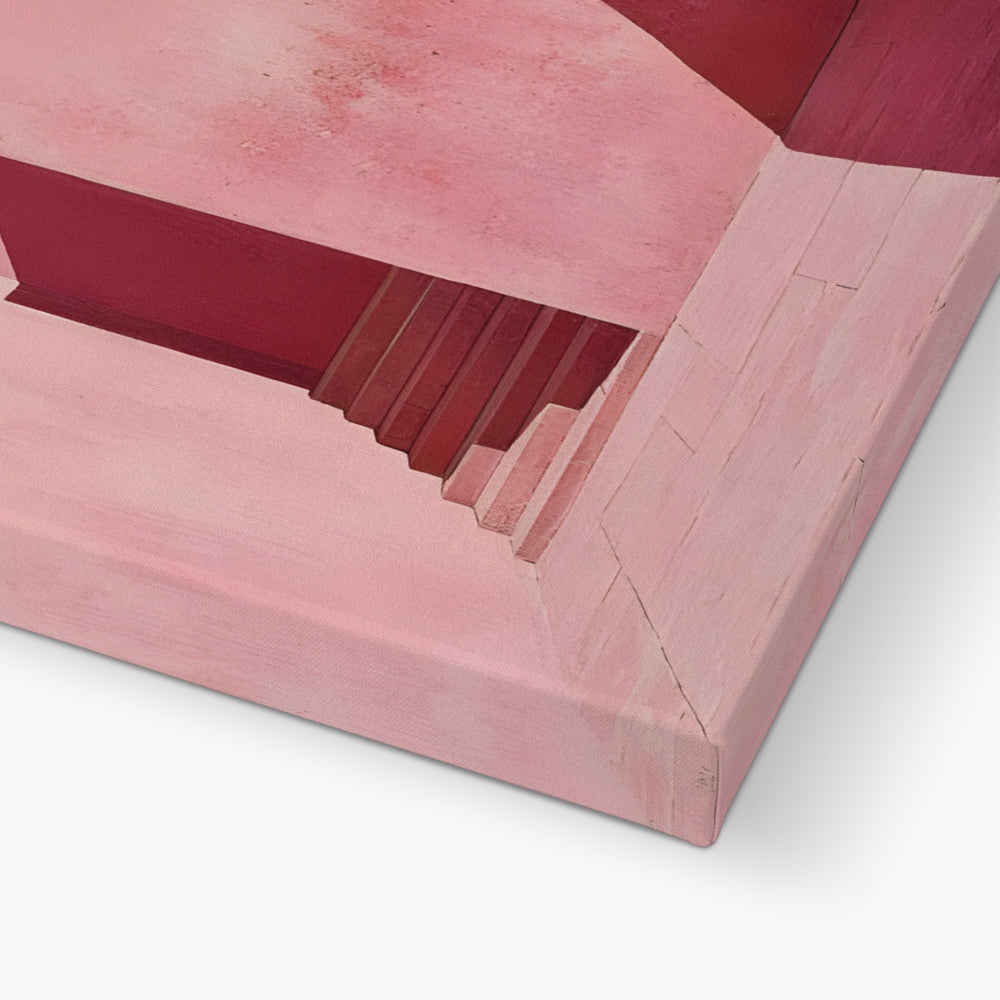 Il mistero oltre le mura rosa Eco Canvas