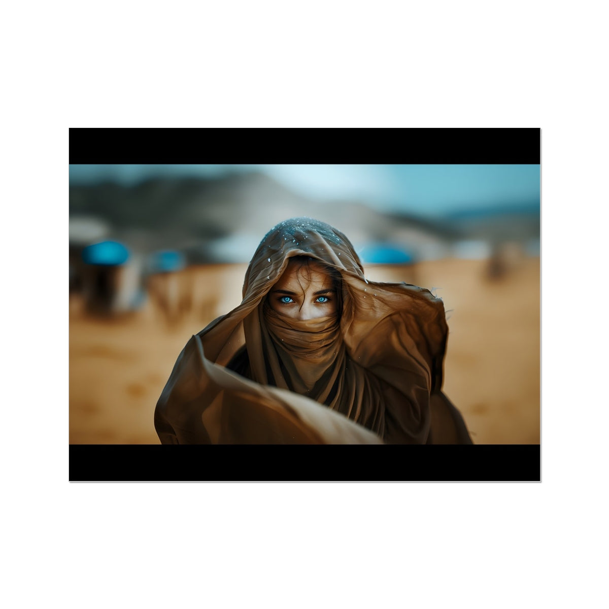 Augen der Wüste, Gedanken des Meeres Wall Art Poster