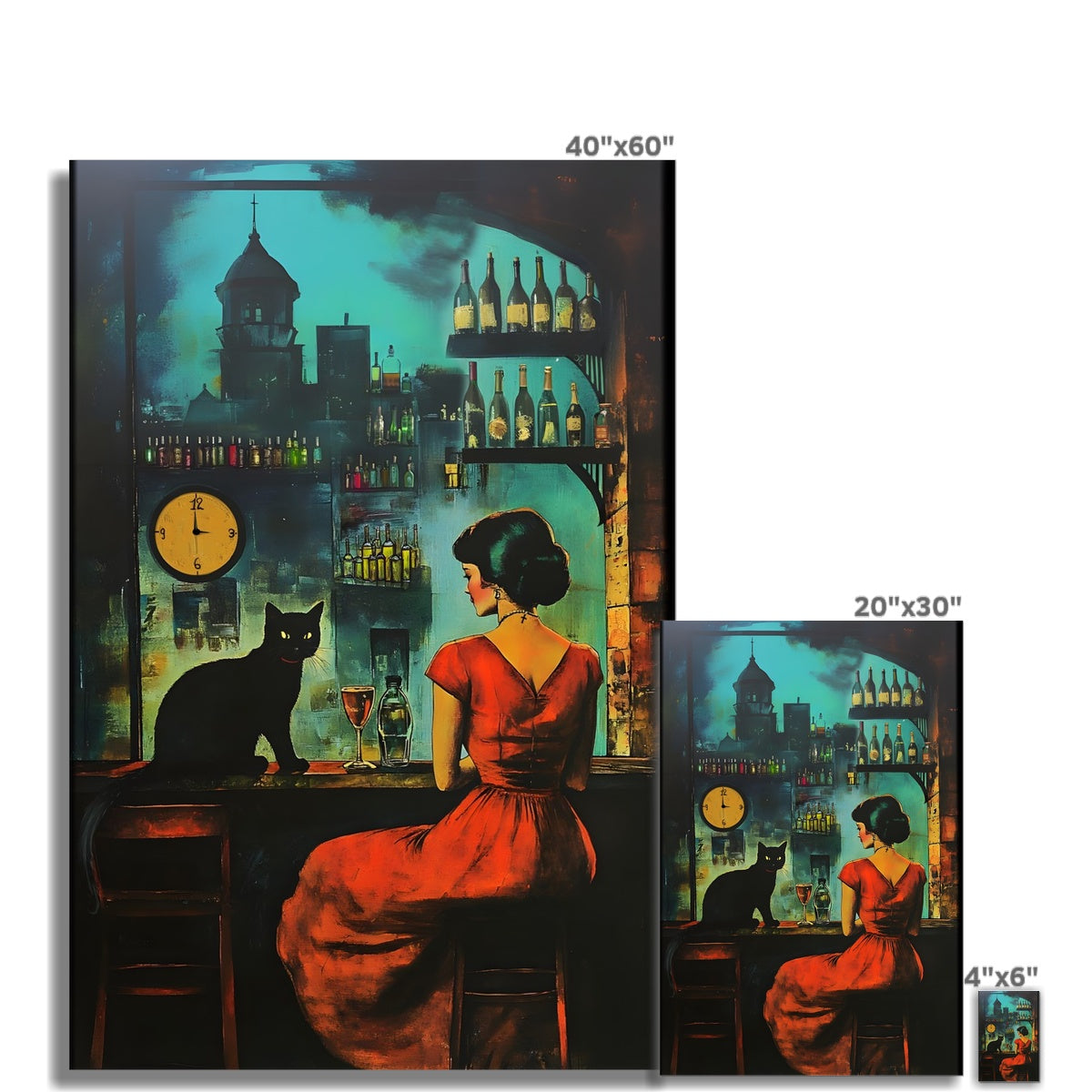 El Enigma de la Noche Fine Art Print