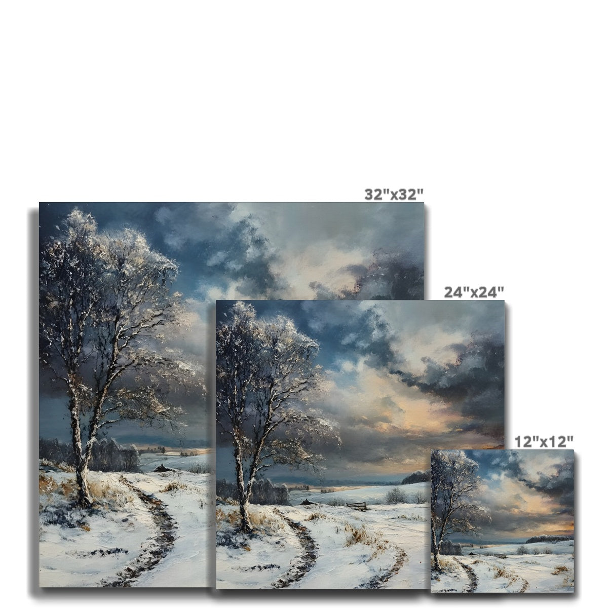 Kälte und Klarheit Winter im geheimnisvollen Moor Canvas