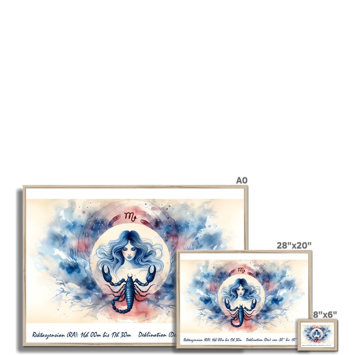 Scorpio - Shadow of the Deep Framed Print