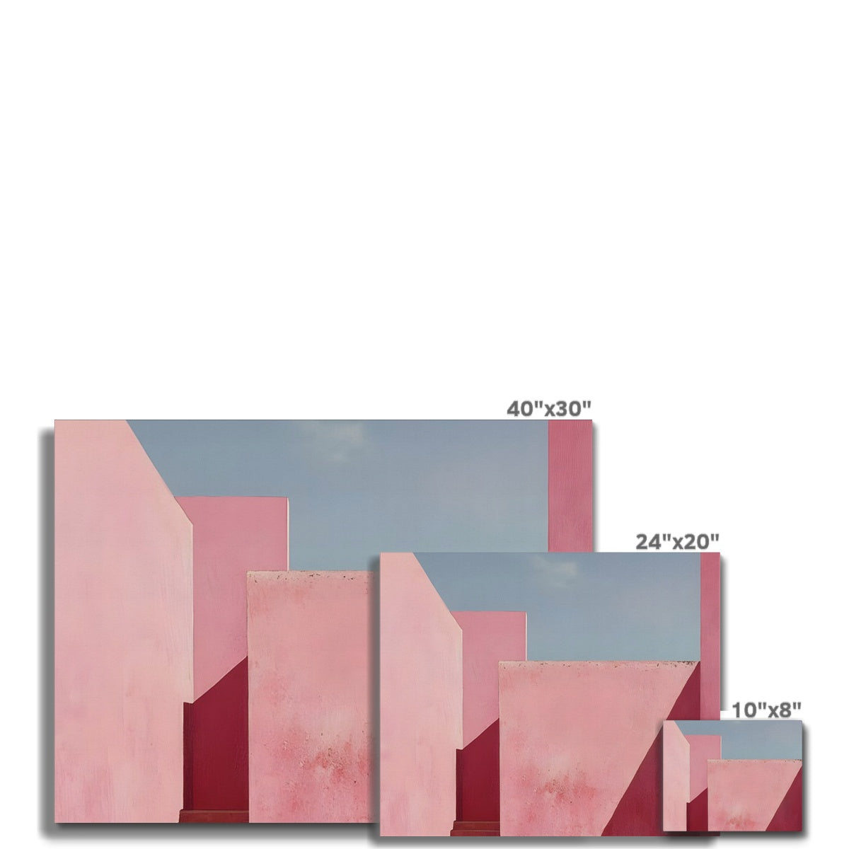 Il mistero oltre le mura rosa Canvas