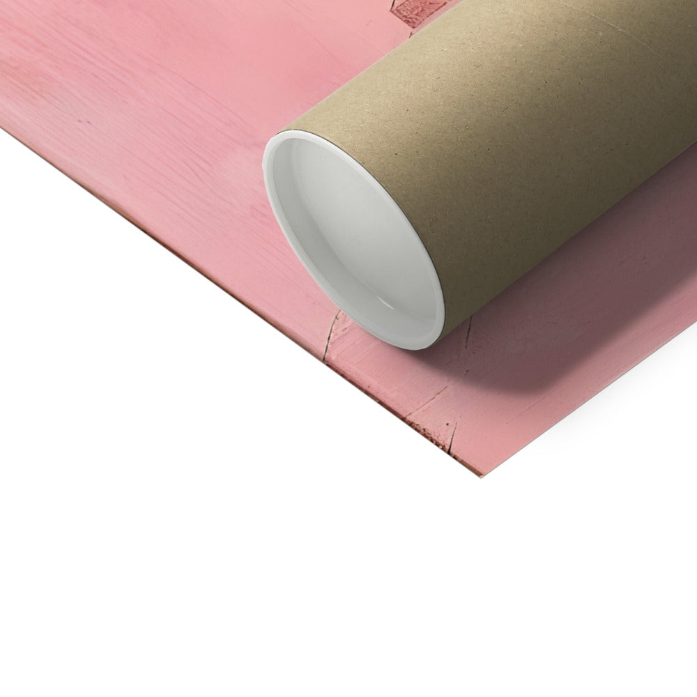 Il mistero oltre le mura rosa Fine Art Print