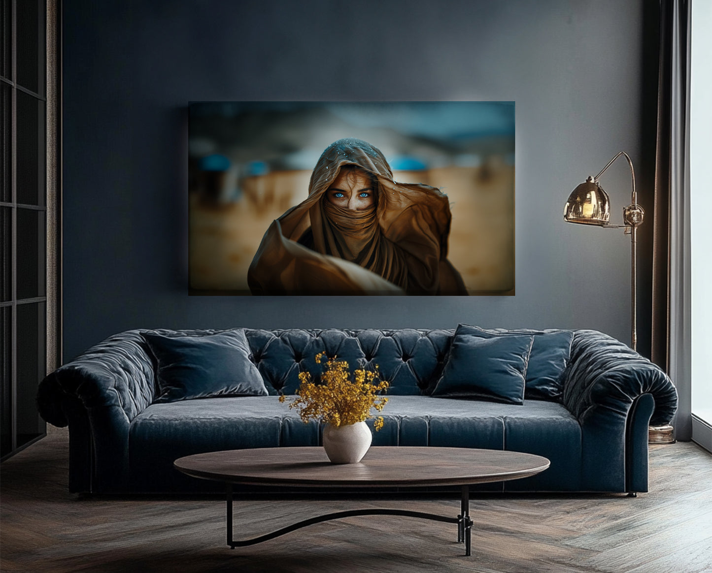 Augen der Wüste, Gedanken des Meeres Wall Art Poster