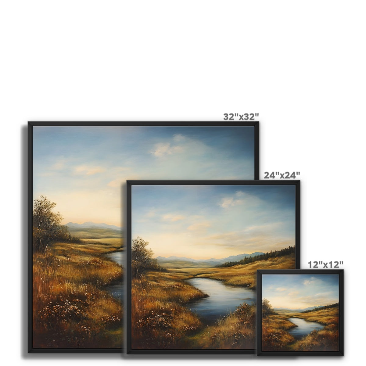 Verborgene Stille: Herbst im Moor Framed Canvas
