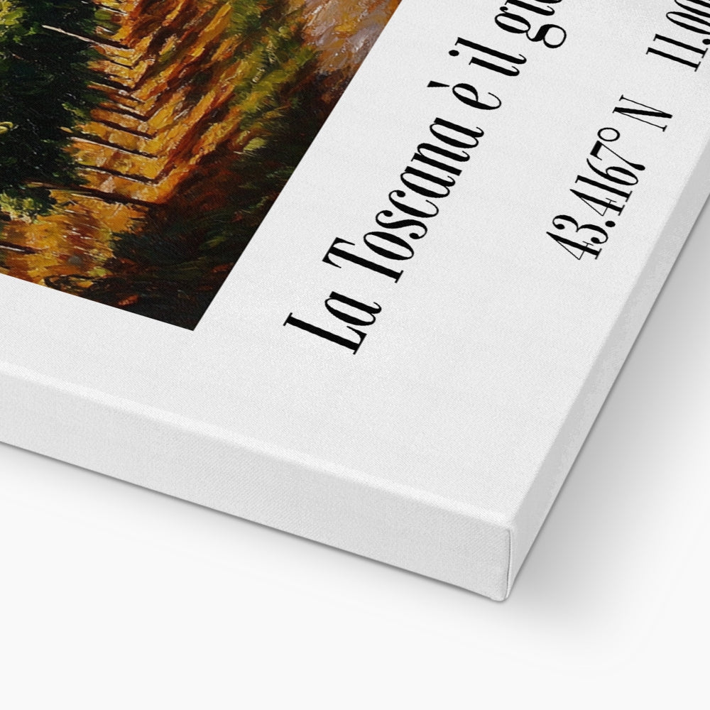 La Toscana y el Jardín de Italia Lienzo