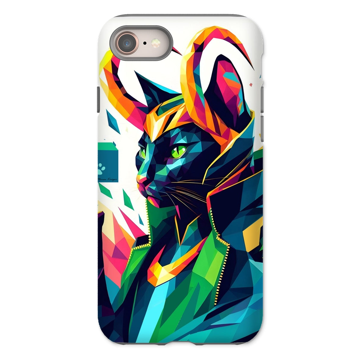 Funda resistente para teléfono inteligente con diseño de Loki Fanart