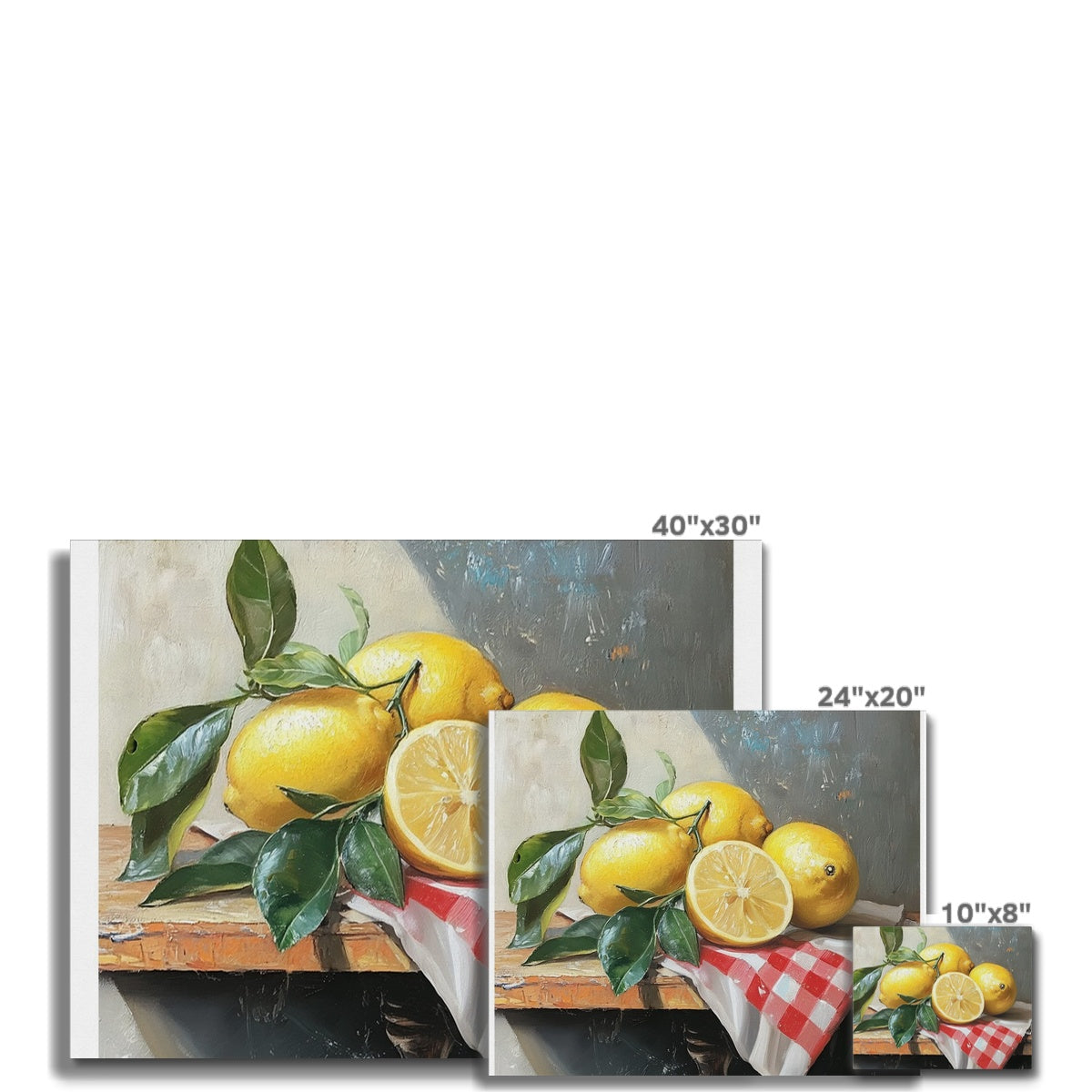 Splendore di Limoni Mediterranei (Mediterrane Zitronenpracht) Leinwand