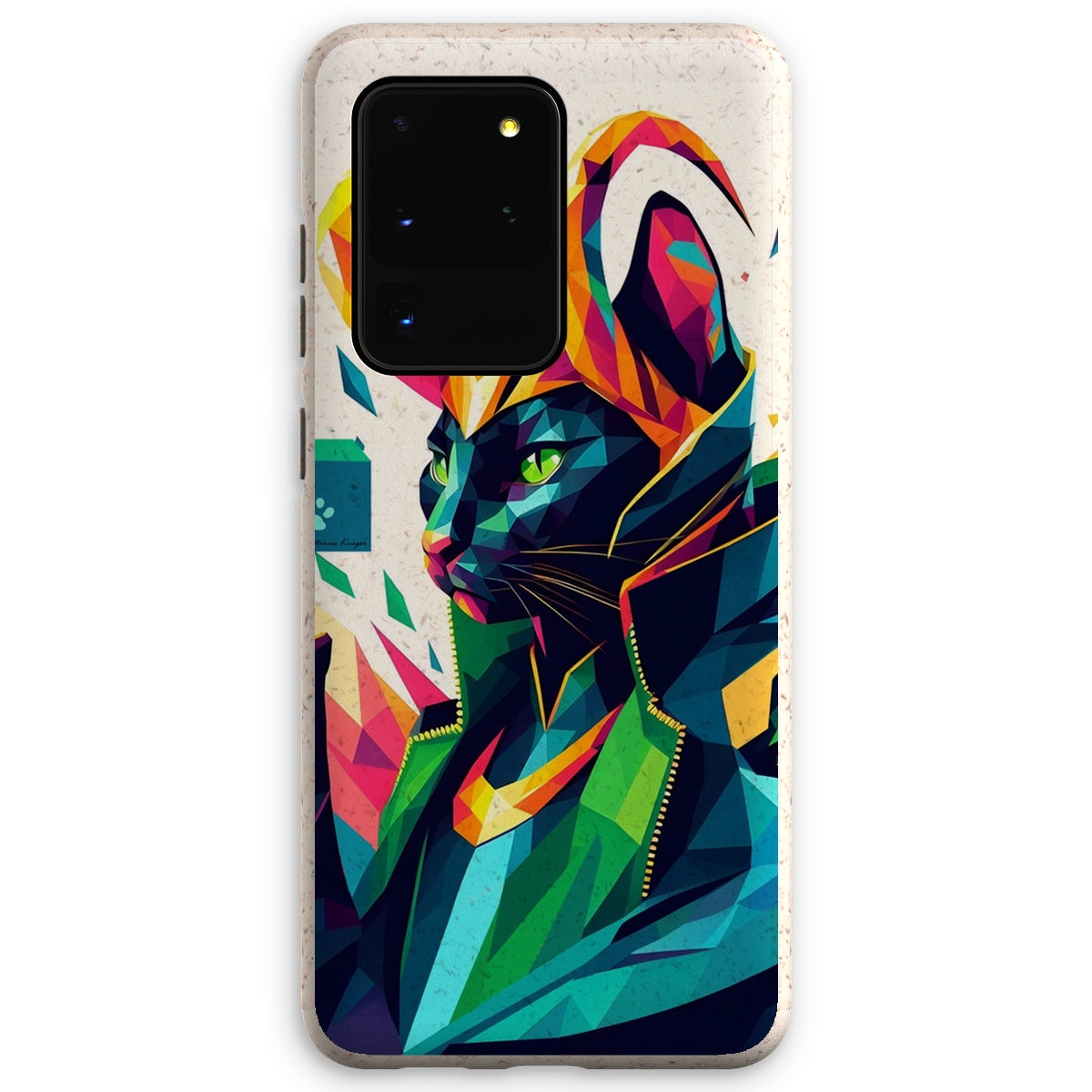 Funda ecológica para smartphone con diseño de fanart de Loki