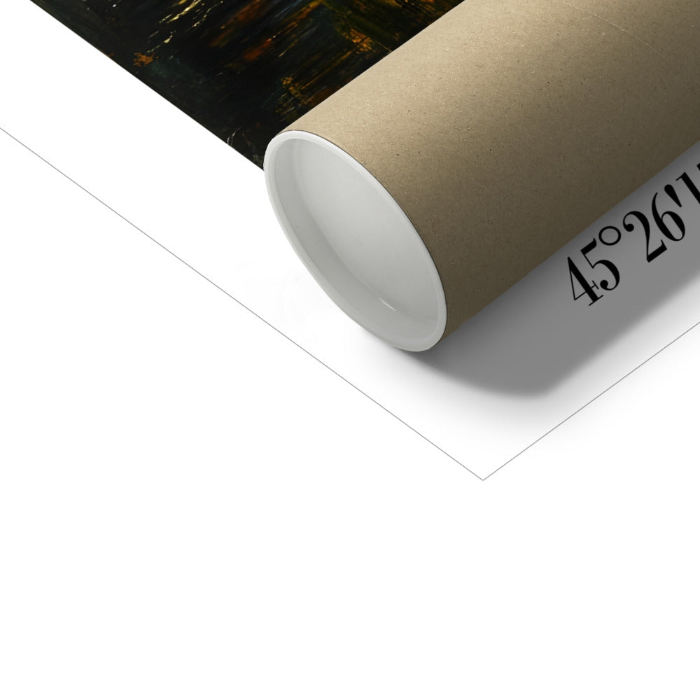 Nei Canali dell`amore si riflette l`eternita Fine Art Print