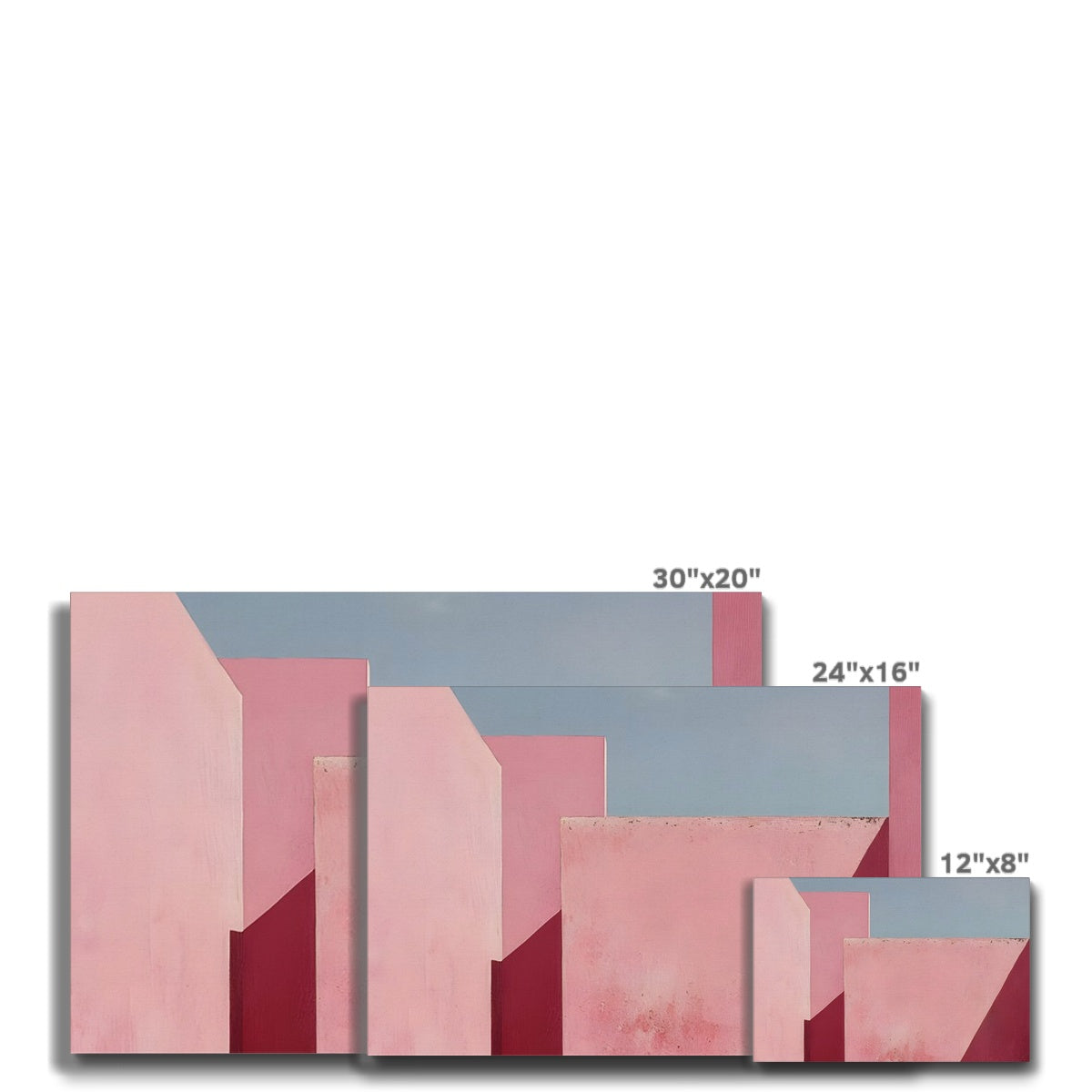 Il mistero oltre le mura rosa Eco Canvas