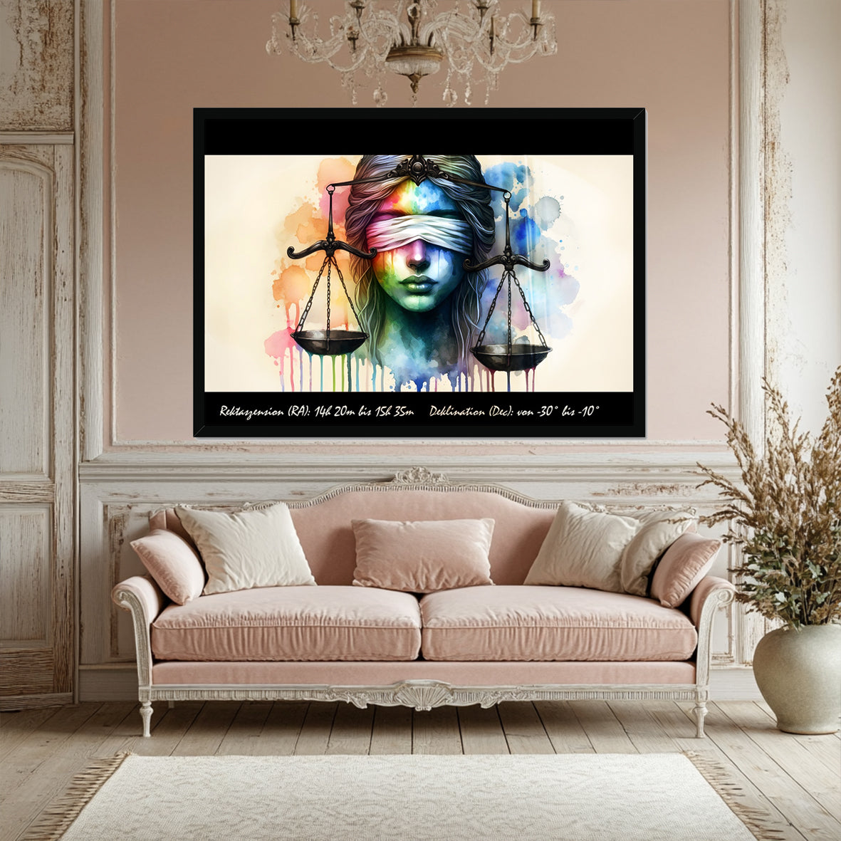 Waage – Wiegen der Sterne Wall Art Poster