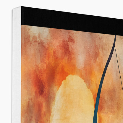 Cacciatrice del Tramonto Ökologische Leinwand