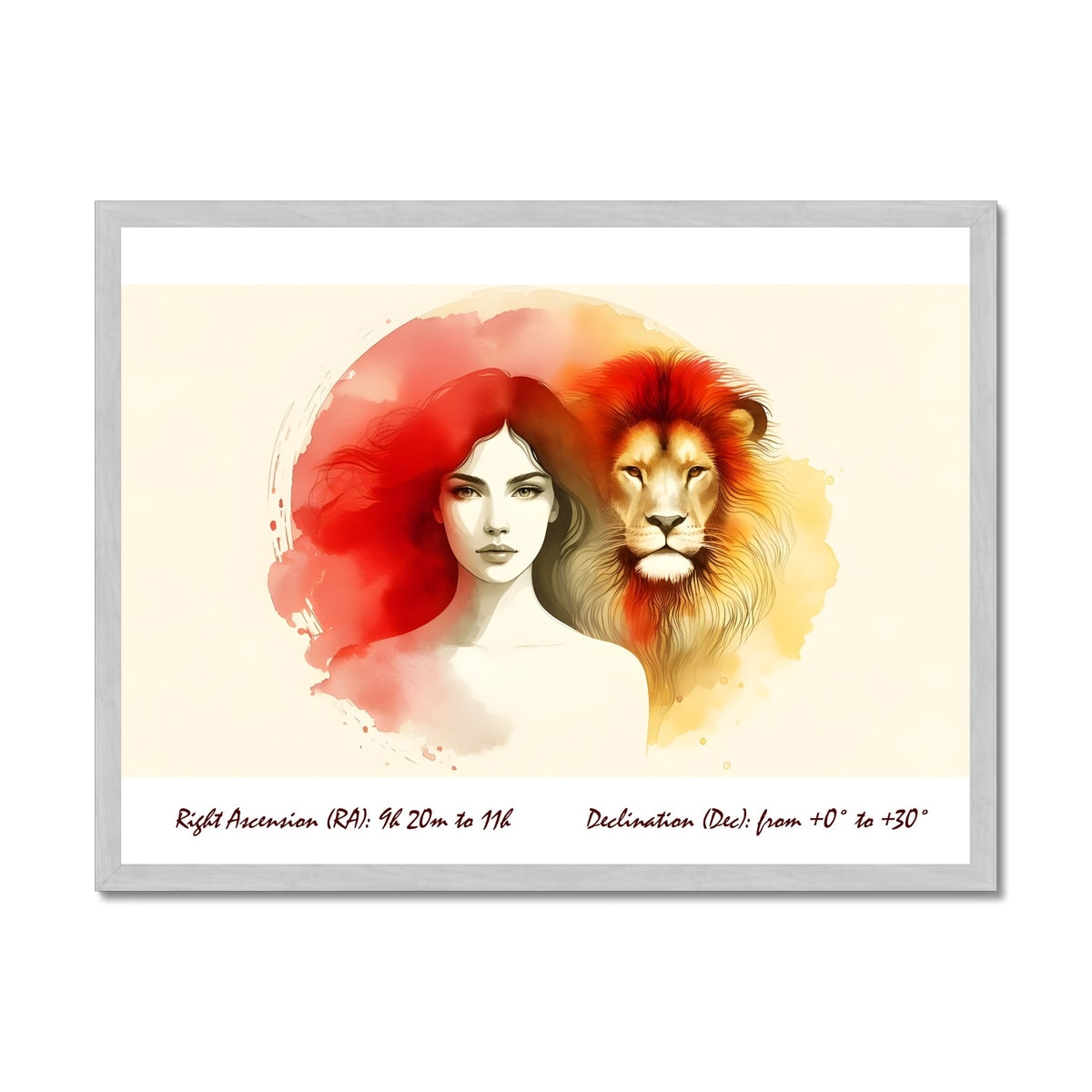 Lion - Rays of the Queen Antique Framed Print