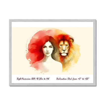 Lion - Rays of the Queen Antique Framed Print