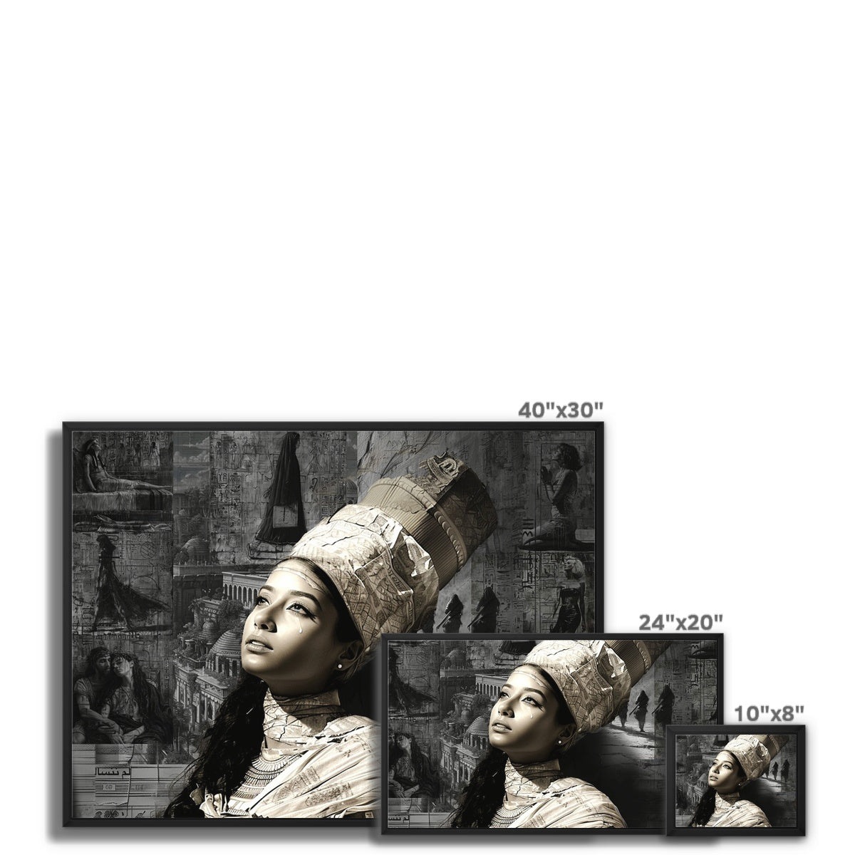 Les femmes que vous n'avez jamais vues, mais toujours vues Framed Canvas