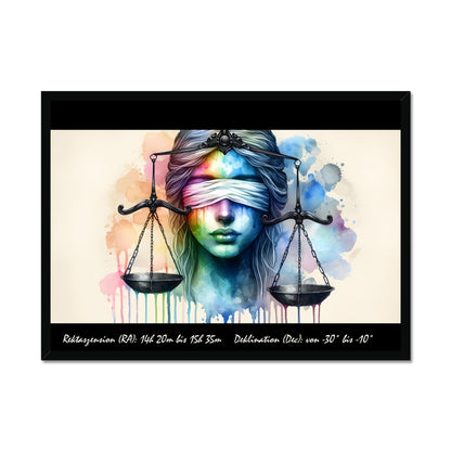 Libra - Weighing the Stars Framed Print
