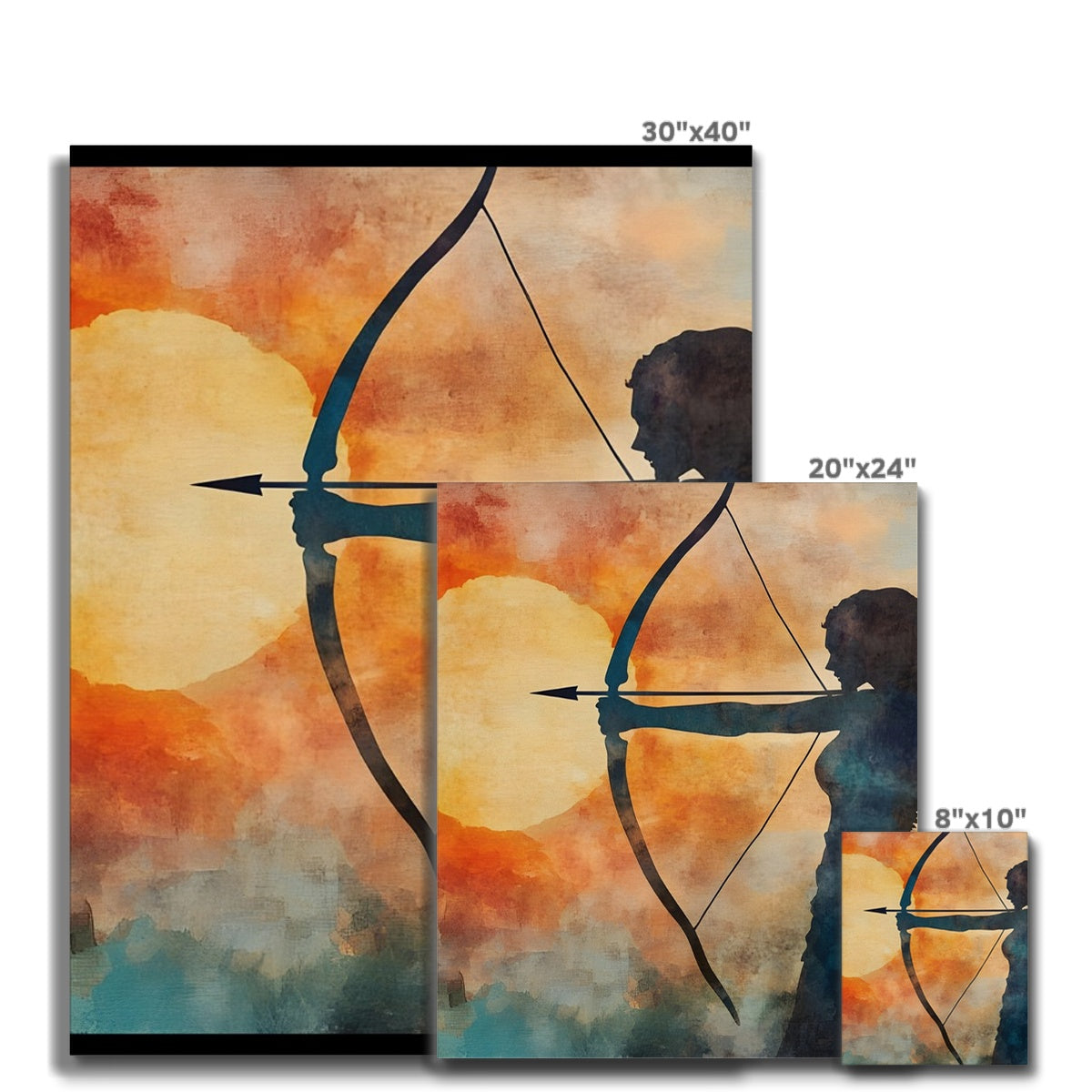 Cacciatrice del Tramonto Leinwand