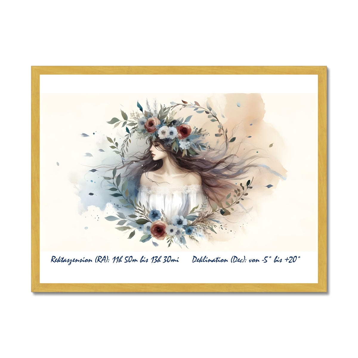 Virgo - Harmony of Order Antique Framed Print