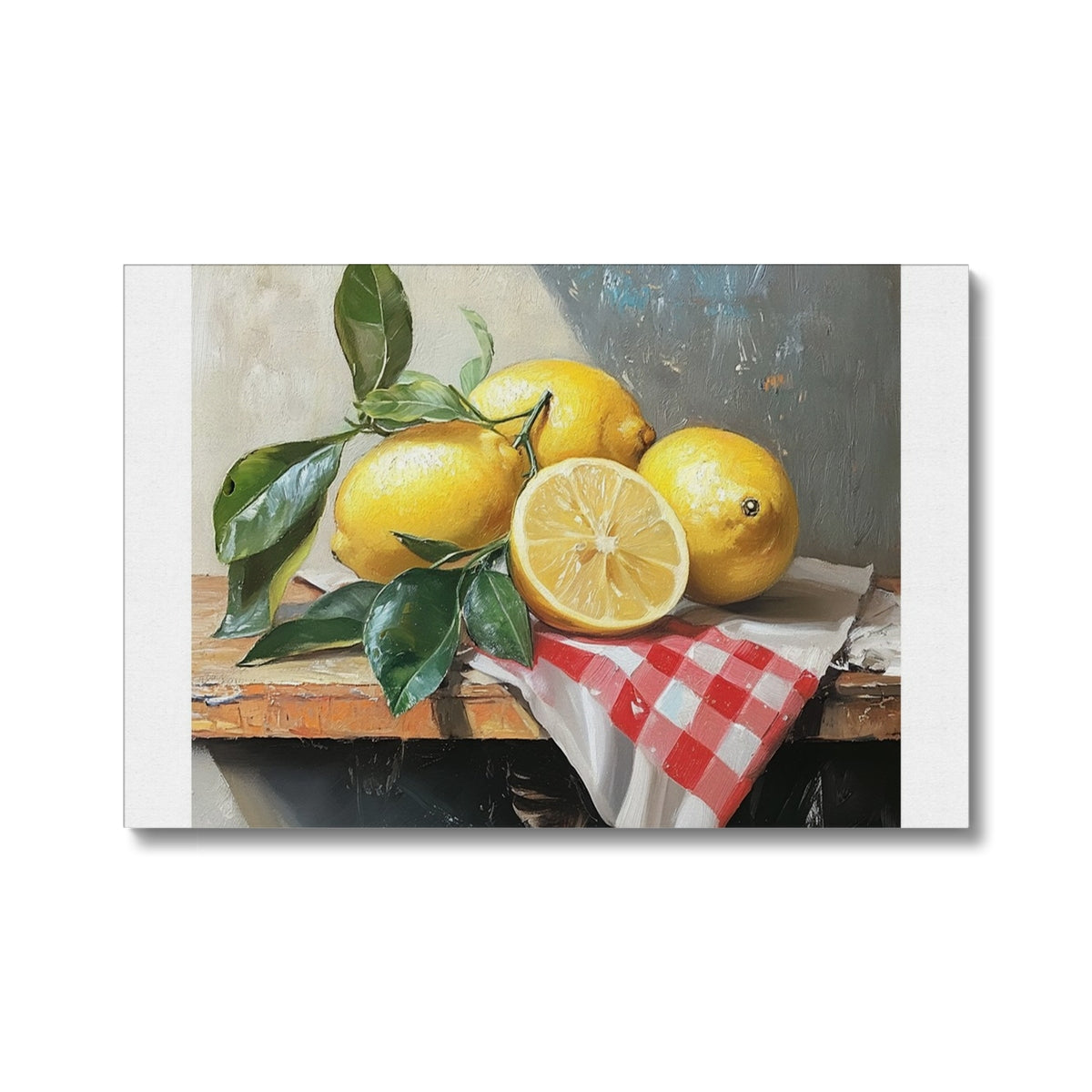 Splendore di Limoni Mediterranei (Mediterrane Zitronenpracht)  Ökologische Leinwand