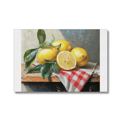 Splendore di Limoni Mediterranei (Mediterrane Zitronenpracht)  Ökologische Leinwand