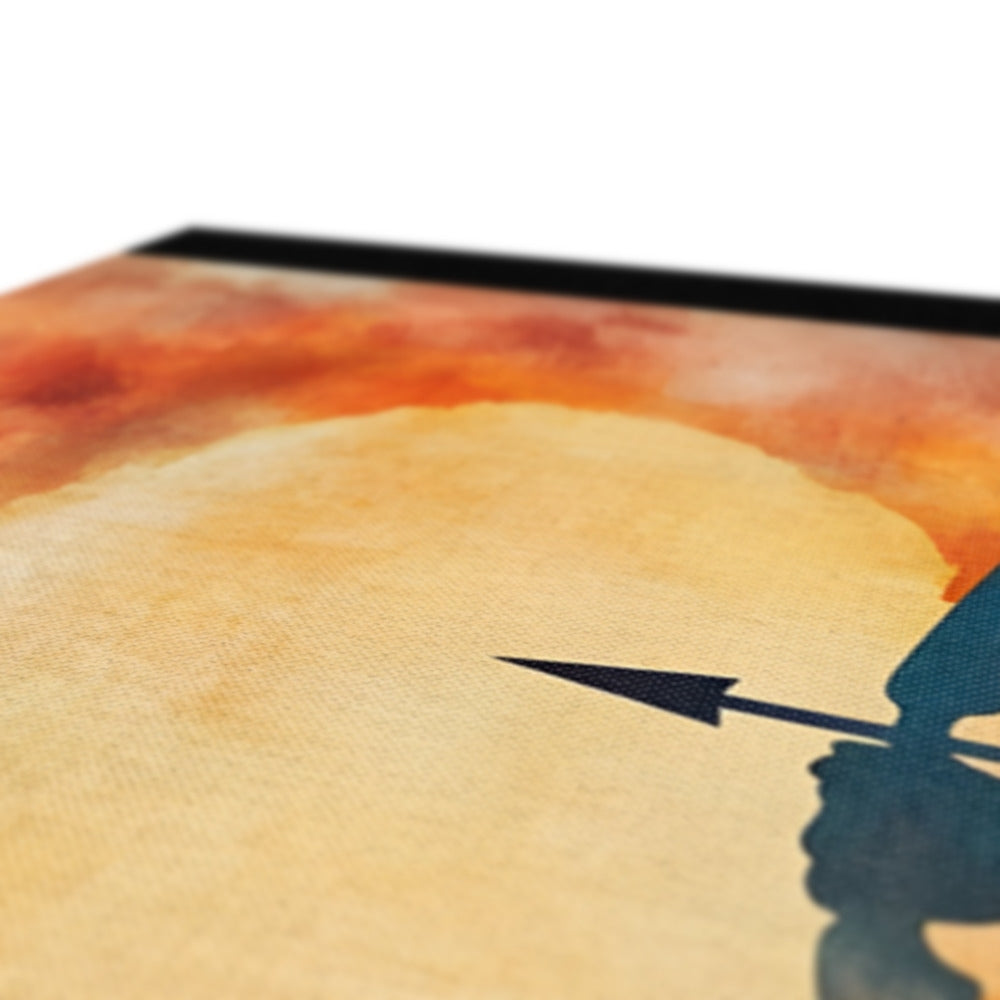 Cacciatrice del Tramonto Leinwand