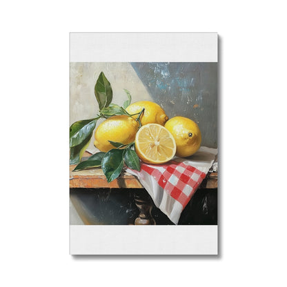 Splendore di Limoni Mediterranei (Mediterrane Zitronenpracht)  Ökologische Leinwand