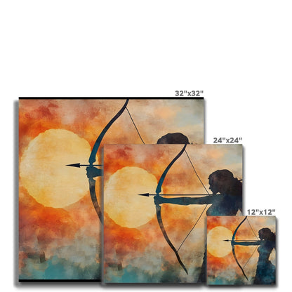 Cacciatrice del Tramonto Leinwand
