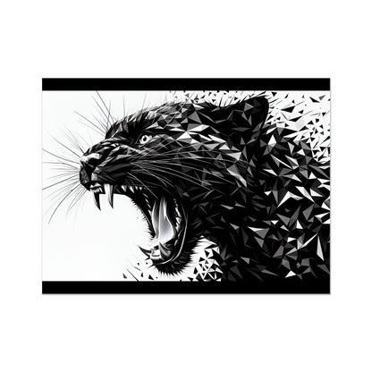 Shadow Power Roar of Geometry Wall Art Poster