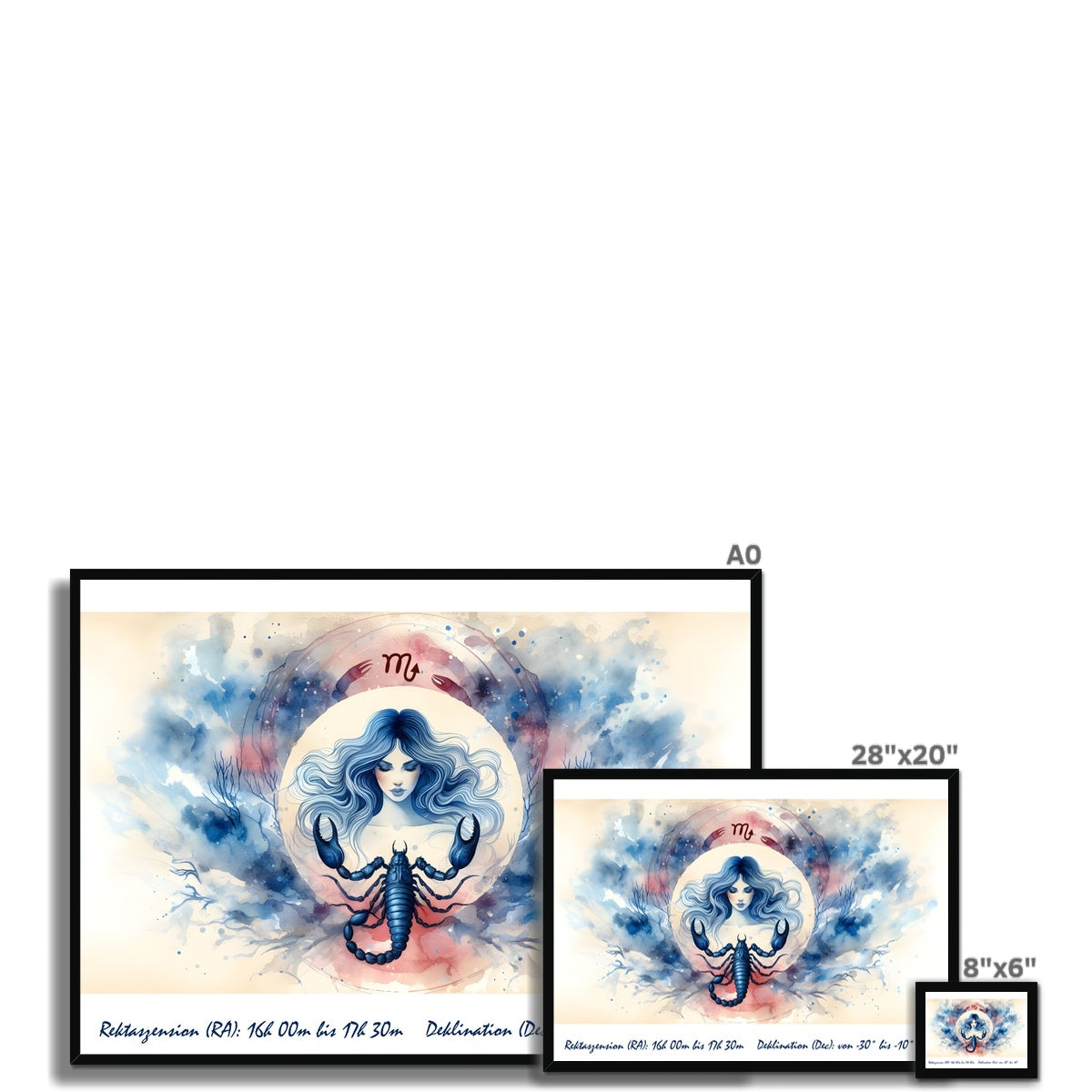 Scorpio - Shadow of the Deep Framed Print