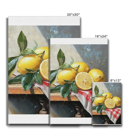Splendore di Limoni Mediterranei (Mediterrane Zitronenpracht)  Ökologische Leinwand