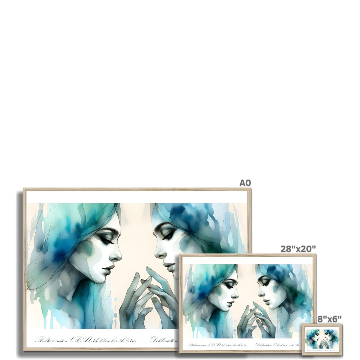Gemini - Mirror of Duality framed print