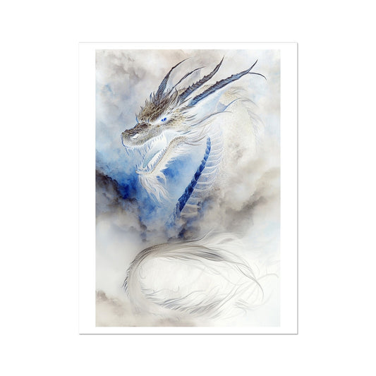 Blue Dragon Wall Art Poster