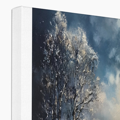 Kälte und Klarheit Winter im geheimnisvollen Moor Canvas
