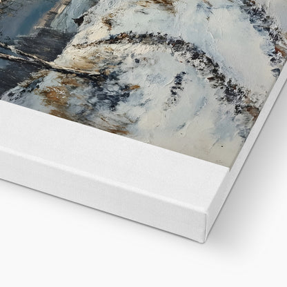 Kälte und Klarheit Winter im geheimnisvollen Moor Canvas